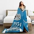 thumbnail image 5 of Football Fans Blanket Football Team Throw Blanket City Classic Flannel Blanket Plush Lightweight Soft Cozy Warm Fuzzy Fleece Football Gifts for Men Bedroom Decor Sofa Couch Bed 60"X50", 5 of 6