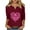 Breast cancer awareness shirts-Wine, variant on Homenesgenics Breast Cancer Awareness Shirts Plus Size for Women and Men Fashion Women's Casual Loose Blouses Printed T-Shirt 3/4 Sleeved-Neck Tops Black XXL