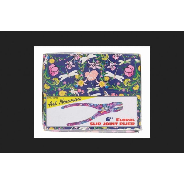 Pinzas BWT para juntas deslizantes de acero con estampado floral de 6 pulgadas
