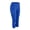 Blue, variant on Girl High Waist Capri Workout Leggings, Side Pockets 3/4 Yoga Pants, Stretch Quick Dry Compression Tights for Running, Gym Watermelon Red 6 Years