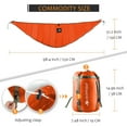 thumbnail image 2 of IClover Full Length Hammock Underquilt Camping Hiking Under Quilt Winter Warm Blanket US Orange, 2 of 8
