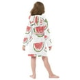 thumbnail image 7 of FORMRS Niños Bathrobe Unisex Hooded Robe Soft Plush Pajamas Sleepwear, Size 2-3T, Watermelon Pattern, 7 of 7
