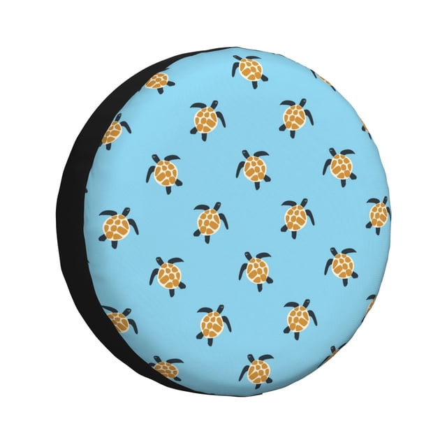 Fotbe Sea Turtle Funda de Llanta de Repuesto con Estampado, Engrosada, Ajuste Universal para Jeep, Remolque, RV, SUV, Camión-17 inch