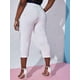 thumbnail image 4 of Tallas grandes O Anillo Pantalón de encaje de encaje Leggings de cultivos Rosegal Leggings de talla grande, 4 of 5