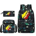 thumbnail image 1 of Leisure Prestonplayz Student Schoolbag Backpack Small Shoulder Bag Pen Bag Three-piece Set, 1 of 1