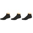thumbnail image 2 of Sierra Socks Men's Socks No Show Seamless Toe Socks 3 Pair Pack Medium Black, 2 of 5