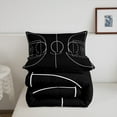 thumbnail image 5 of Basketball Quilt Sprots Games Comforter Set Black Black Ball Court Bedding Set Teens Bedroom Decor, 5 of 6
