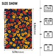 thumbnail image 2 of FORMRS 1-Subject Spiral Notebook 8" x 5" College Ruled 60 Refillable Sheet A5 Hard Cover, 2 Pack, Yellow Floral, 2 of 7
