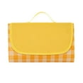 thumbnail image 2 of Manta de Picnic Strade Fareast Limited impermeable grande 200 cm x 200 cm Tela Oxford amarilla, 2 of 8
