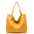 thumbnail image 1 of 2022 New Large Capacity Tote Bag Womens Large Bag With Pockets Soft Leather Hand-held One Shoulder Retro Oil Wax Leather, 1 of 5