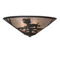 thumbnail image 4 of Meyda Tiffany 243148 Lynx On The Loose 3 Light 22" Wide Flush Mount Ceiling Fixture -, 4 of 5