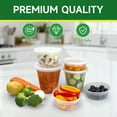 thumbnail image 3 of 50 Set 16 oz Deli Containers with Lids, Leak-Proof BPA Free Plastic Take Out Bowls, Food Storage Containers for Takeout Meal Prep Storage, Freezer, Microwave & Dishwasher Safe, 3 of 5