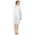 thumbnail image 3 of Leisureland Satin Buttoned Robe Nightshirt Boyfriend Style Sleep Shirt, 3 of 3