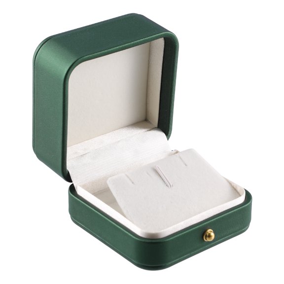 Unique Bargains 1Pc Earrings Box Jewelry Display Stand Earrings Organizer Case Plastic Gift Box for Wedding Green