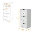 thumbnail image 5 of DeeHome Dillon 5 Narrow Drawer Dresser, Tall Chest of Drawers, 5 of 5