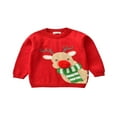 thumbnail image 1 of MesaSe Bébé Fille Garçons Pulls de Noël Pulls à Manches Longues Col Rond Pulls Tricotés, 1 of 6
