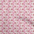 thumbnail image 1 of oneOone Polyester Spandex Fuschia Pink Fabric Asian Block Sewing Material Print Fabric By The Yard 56 Inch Wide, 1 of 4