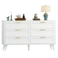 thumbnail image 6 of Rovaurx 6 Drawer Double Dresser Chest, Bedroom Chest of Dressers, Beside Table, White, 6 of 7