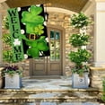 thumbnail image 3 of St Patricks Day Flag 28 X 40 Double Sided - Shamrock Hat St. Patrick''s Day Flag Burlap Large House Flag Outdoor March Irish Farmhouse Porch Decoration Decorative Flags for Outside, 3 of 6