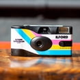 thumbnail image 6 of Ilford Ilfocolor Rapid Retro Single Use Camera with 31mm Optical Lens and 27 Exposures (White, 10-Pack) Bundle with Sling Camera Bag (11 Items), 6 of 7