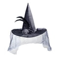 thumbnail image 2 of para mujer, accesorios para fotos, accesorio de disfraz de personaje, sombreros de adulto puntiagudos de  Negro Sunnimix  sombrero de halloween, 2 of 8