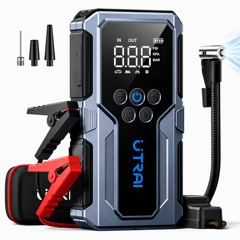UTRAI 4000A Jump Starter with 150 PSI Air Compressor