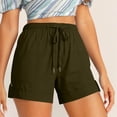 thumbnail image 2 of Diufon Womens Dressy Shorts Plus Size Summer Casual Elastic Waist Drawstring Comfy Pull On Shorts with Pockets, 2 of 9