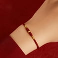 thumbnail image 4 of RUISINERY Gold Beads Red Cord Bracelet for Friendship Adjustable Hand-Woven Bangle Good Luck Bangle New Year Accessories, 4 of 7