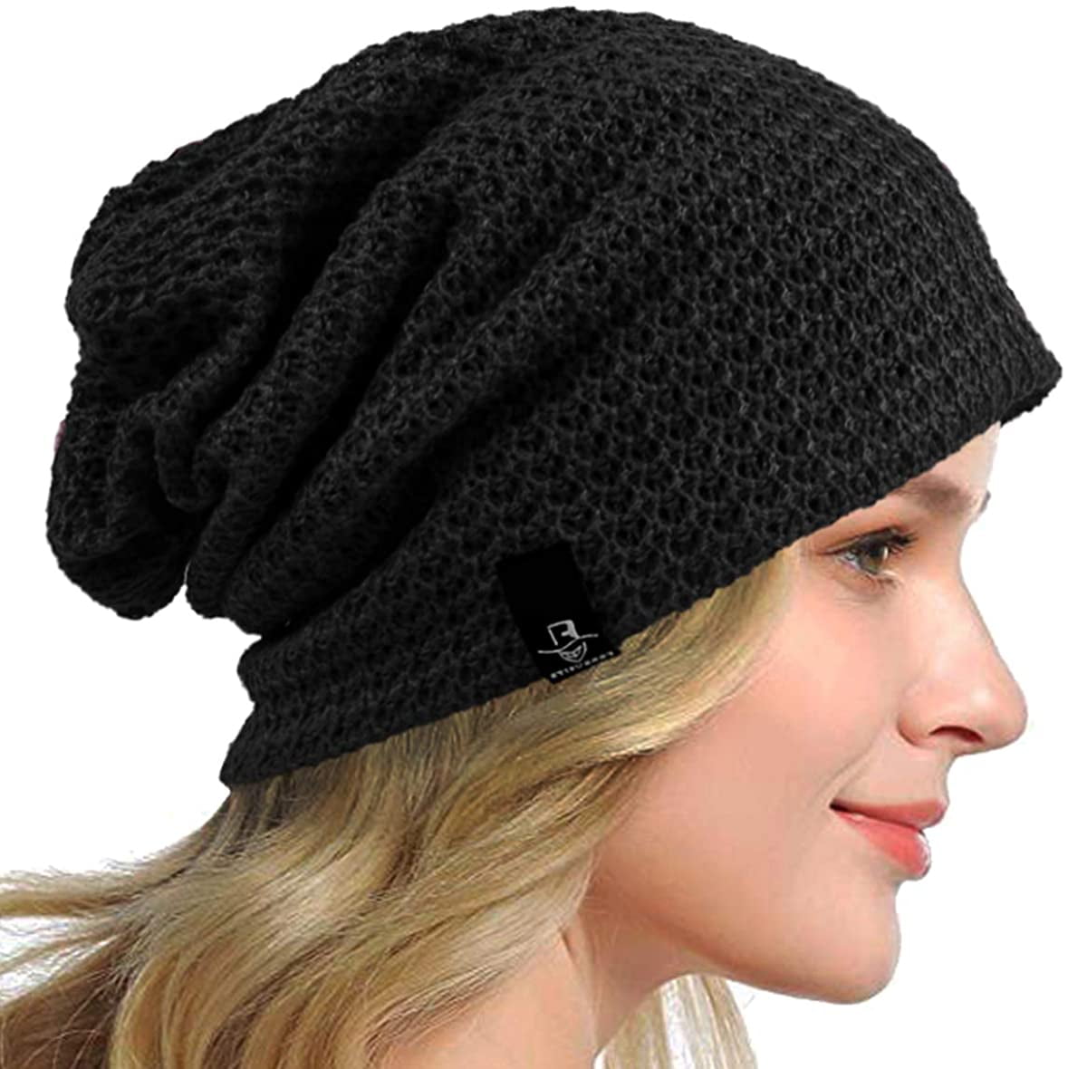 Women's Slouchy Beanie Knit Beret Skull 