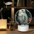 thumbnail image 6 of Sikiie Moon Flower White Owl Acrylic Night Light Gift Custom Acrylic Night Light LED Lights for Bedroom Home Office, 6 of 9