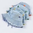 thumbnail image 4 of ZHAOCHENG Sombrero de pescador con agujero de vaquero, sombrero de pescador, sombrero de lavado lateral con flecos, sombrero para el sol, sombrero exterior plegable de secado rápido (borde de sombrero, 4 of 4