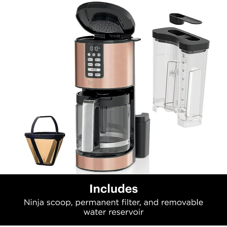 Ninja CFP451CO DualBrew System 14 Cup Coffee Maker Single Serve Pods  Grounds 4 Brew Styles Built In Fold Away Frother 70 oz Water Reservoir  Carafe Black｜TikTok Search