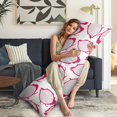 thumbnail image 5 of Pitaya Dragon Fruit Print Body Pillow Cover 20x54 - Soft Breathable Full Body Pillow Case with Invisible Zipper, Exotic Tropical Pink White Red Aesthetic Pattern Design for Maternity, 5 of 5