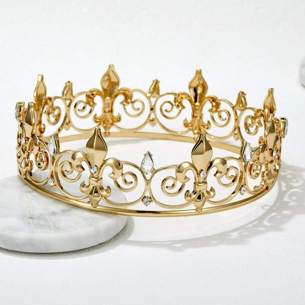 2 Coronas De Rey Medieval De PU Ajustables – Diademas Para Halloween, Cosplay, Carnaval Y Fiestas Temáticas