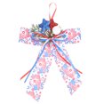 thumbnail image 2 of Shisuyan Bow Ornament Multi 1Pack 5.9x6in Cloth Decoration For Independence Day, 2 of 8