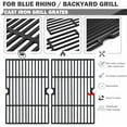 thumbnail image 3 of GBC1932L Grill Replacement Parts for Blue Rhino 3 Burner Grill Parts B0212-040 Heat Plates G1707-010 Blue Rhino Grill Replacement Grates GBC1406W Backyard Outdoor BBQ Parts Heat Shields, 3 of 7