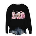 thumbnail image 6 of GA WEIHUA Clearance Sales,Cute Coffee Heart Graphic Sweatshirt Women Valentine's Day Sweatshirts Casual Long Sleeve Valentine Pullover Tops Holiday Girl Friend Gift T Shirt(Black,L), 6 of 8