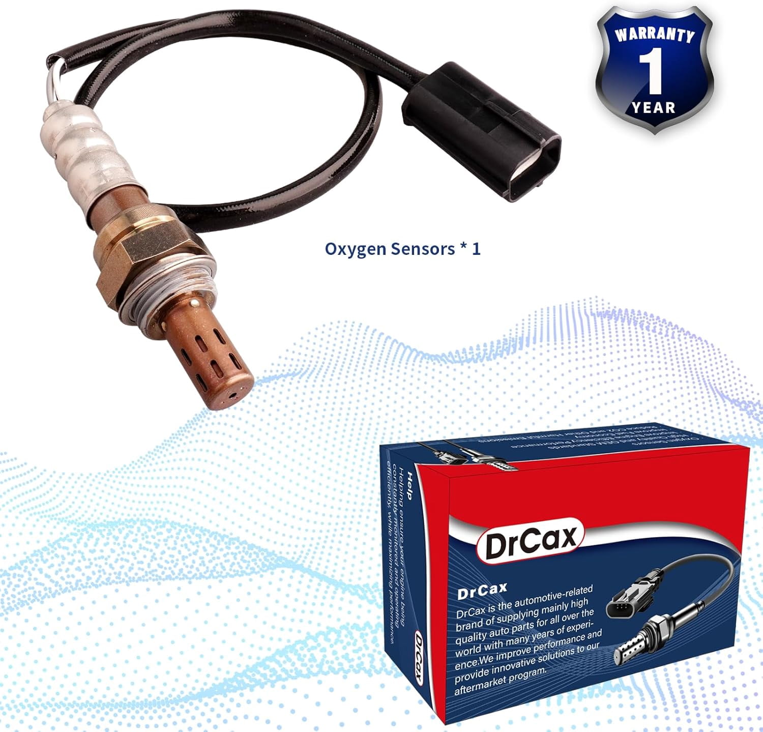 DrCax Oxygen O2 Sensor Heated Air Fuel Ratio Downstream 234-4380 Compatible with Nissan Altima Maxima Murano 350Z 370Z Cube Rogue Sentra Infiniti EX35 FX35 FX50 G25 G35 G37 M35 M37 Replace 226A0JA10C