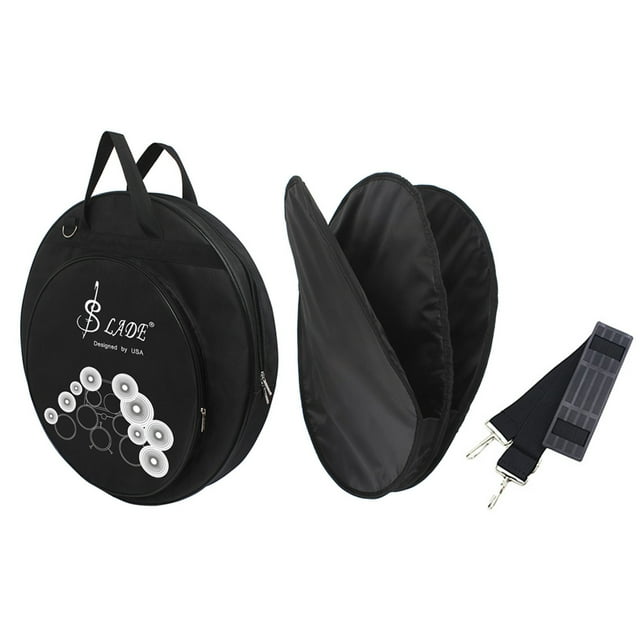 Bolsa de almacenamiento 21-Inch tres bolsillos Cymbal Bag Backpack con correa para el hombro extraíble Divisor Meterk Bolsa de almacenamiento