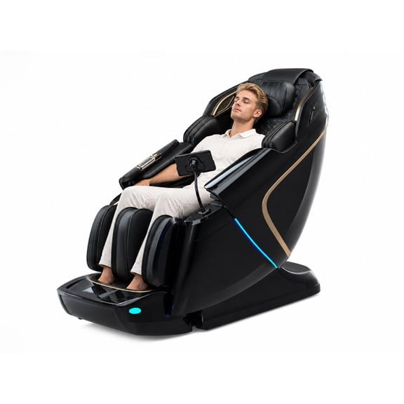 4D Zero Gravity Massage Chair Recliner with AI Voice Control, Full Body SL Track Smart Body Scan Massage Chair, 52 Airbags, Heated Lumbar Support for Seniors & Office