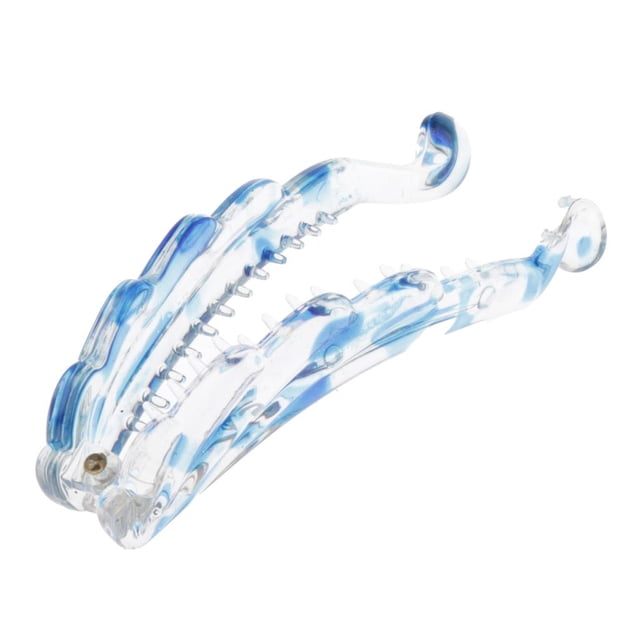 Pinzas para el cabello de resina resistente, pinzas antideslizantes, accesorios para el cabello - 5 Azul