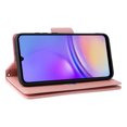 thumbnail image 4 of Allytech Samsung Galaxy A05 Wallet Case with Zipper Pocket, Luxury PU Leather Flip Cover with Card Slots & Wrist Strap, Shockproof Kickstand Magnetic Buckle Protective Case for Women Men, Rosegold, 4 of 15