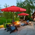 thumbnail image 6 of MASTERCANOPY 9ft Patio Market Umbrella with Valance, Tilt and Crank, Red, 6 of 6