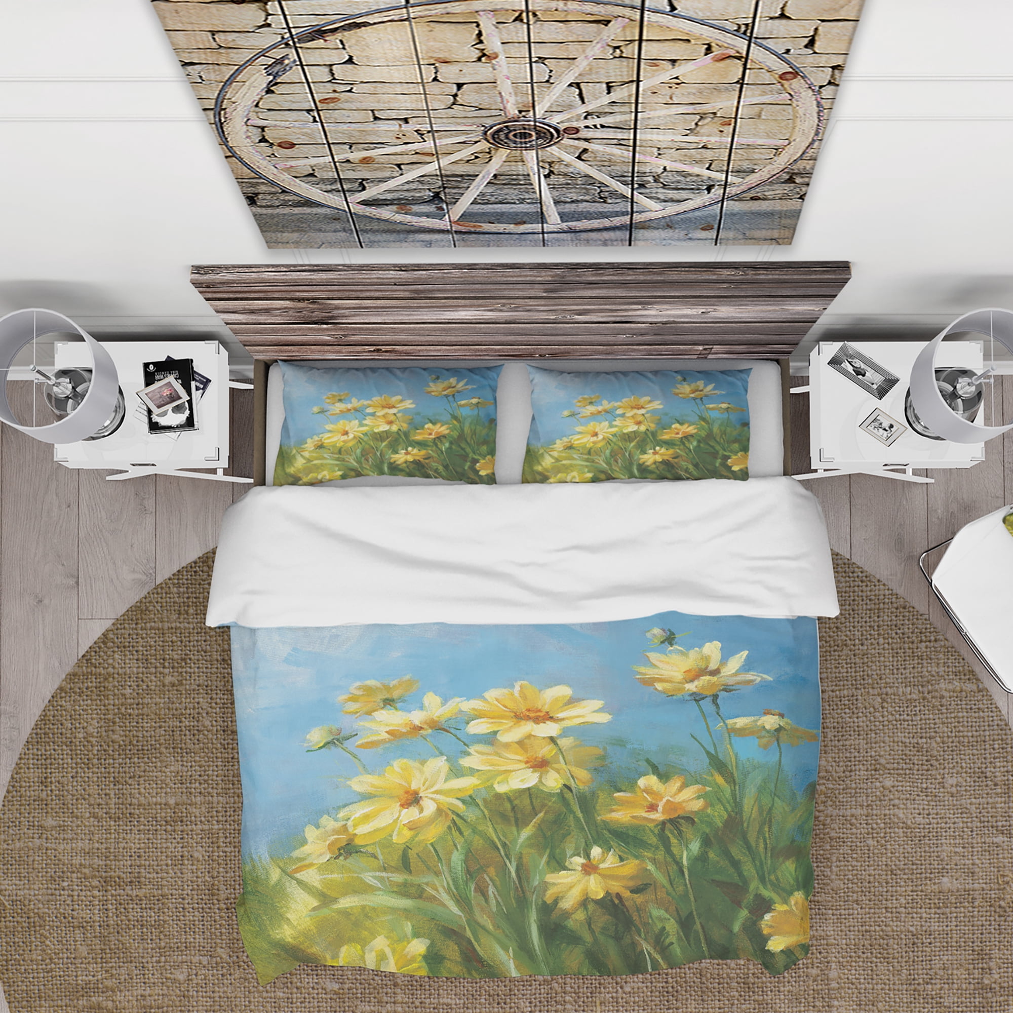 Designart 'Summer Field I' Traditional Duvet Cover Set