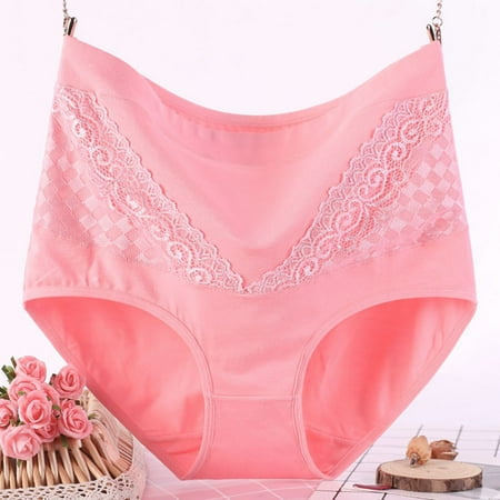 Mrasaso Big Sales Women Underwear High-Waisted Breathable Panties Soft Stretch Briefs Seamless Design Comfortable for All-Day Wear Women s High-Waisted Breathable PantiesHot Pink 2XL