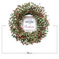 thumbnail image 3 of Idyllic Christmas Wreath for Front Door, 20’’ Berries Green Wreath with Merry Christmas sign, Winter Decorations for Christmas Farmhouse Harvest Home Outdoor/Indoor, 3 of 6