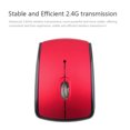 thumbnail image 4 of Sidaley Ratón inalámbrico portátil plegable de 2,4 GHz, 1600DPI, 3 botones, ratón de escritorio para juegos, ratón plegable para oficina en casa, Juegos de teclado y mouse para computadora rojo, 4 of 4