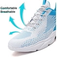 thumbnail image 3 of cyiecw Mens Sneaker Shoes Casual Sport Mesh Sneakers Fashion Running Gym Walking Shoes Trainers Black Grey Blue, 3 of 7