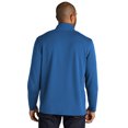 thumbnail image 2 of Port Authority ® Microterry 1/4-Zip Pullover K825 - Aegean Blue Size 3XL, 2 of 3