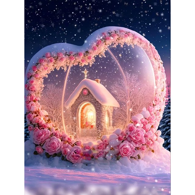 Cuadros Decorativos 5D bricolaje ronda completa taladro diamante pintura casa de dibujos animados Kit Home Decor (B6163) DQrwqpou Nuevos Originales
